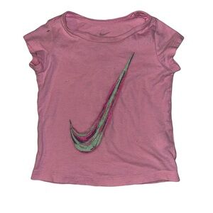 PINK NIKE TEE FOR TOT